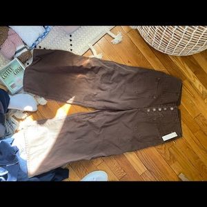 Brown flare pants